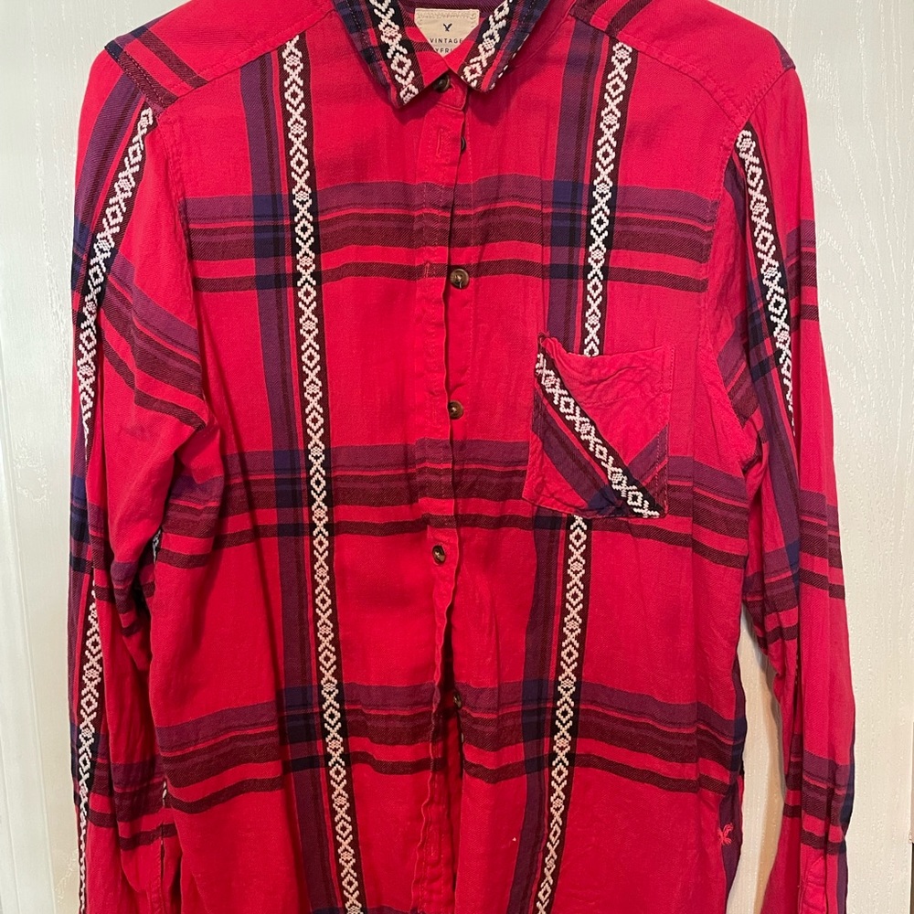American Eagle Vintage Boyfriend Flannel